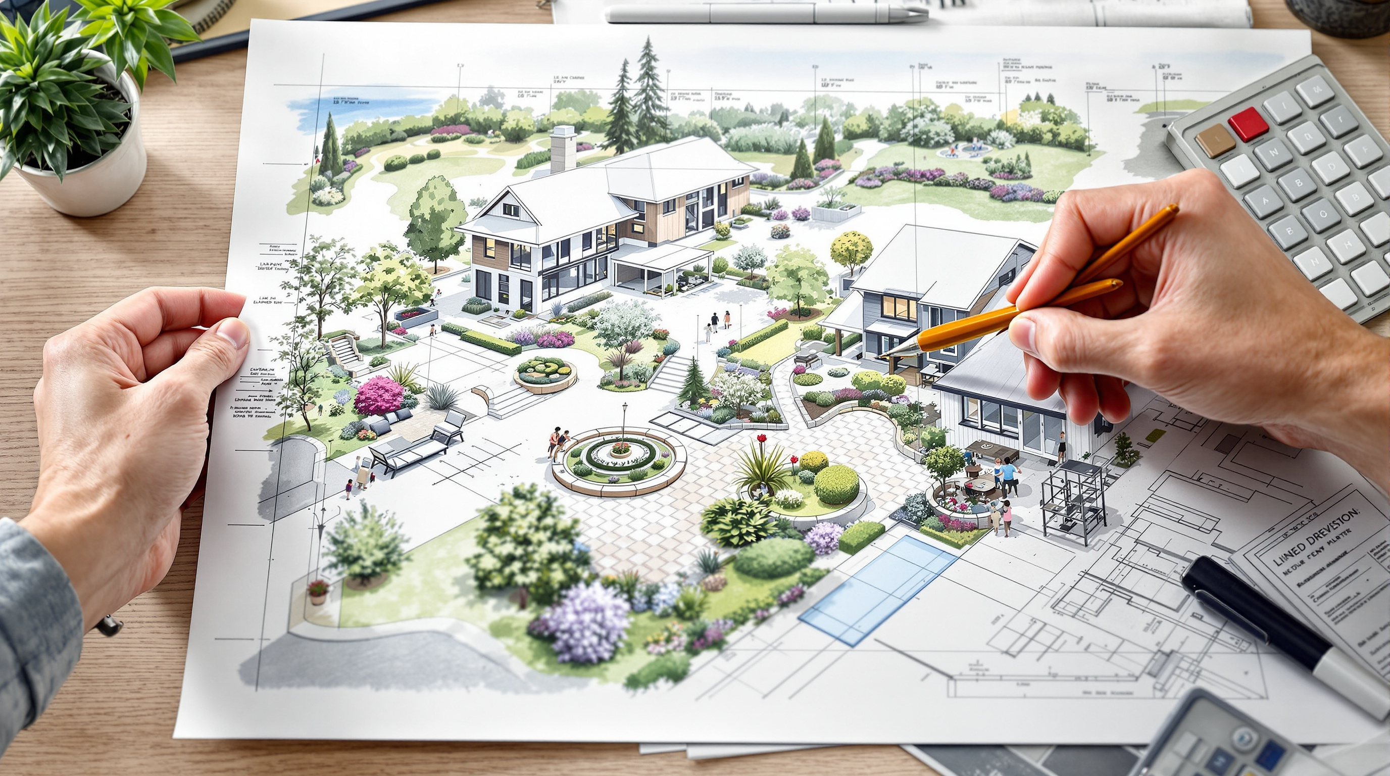 Plan de jardin architecte paysagiste La Rochelle Charente-Maritime