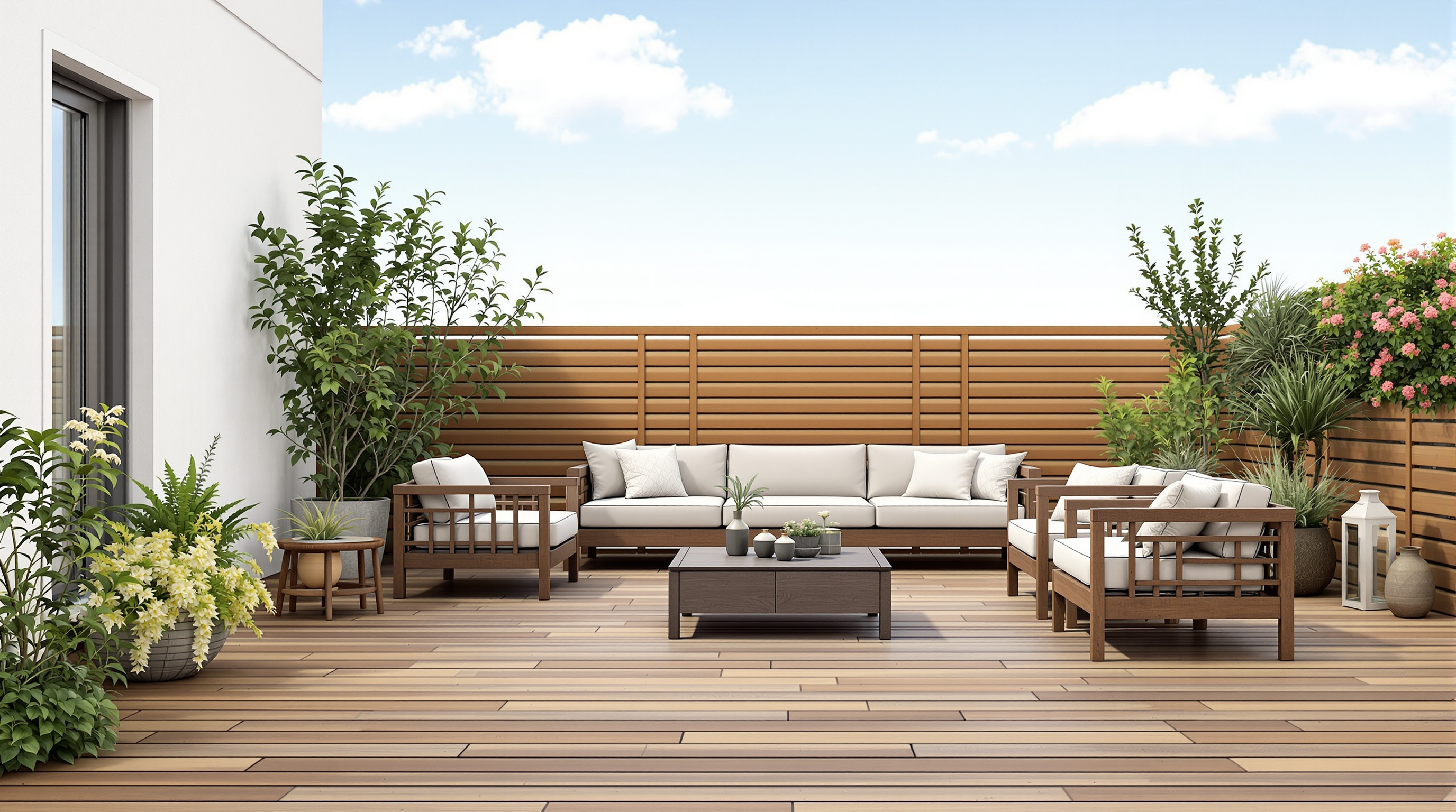Aménagement terrasse jardin Charente-Maritime paysagiste
